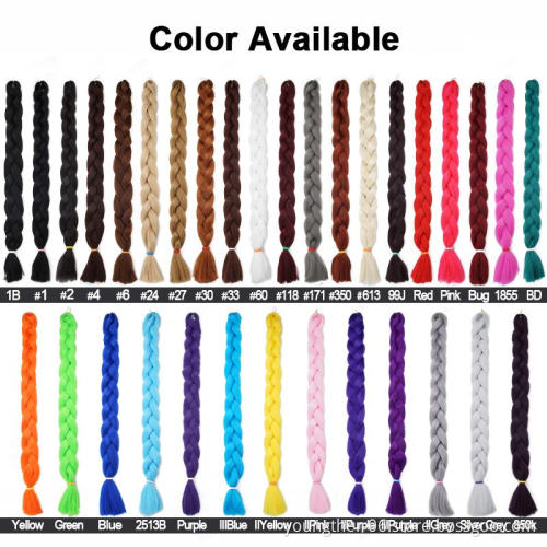 Luminous Braiding Hair Jumbo Stretched Synthetic Hair Extensions Synthetic For Women Braiding Hair